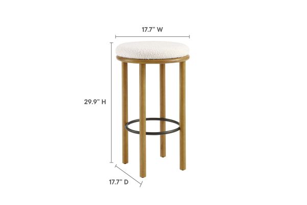 Fable Boucle Fabric Bar Stools Set of 2