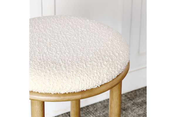 Fable Boucle Fabric Bar Stools Set of 2