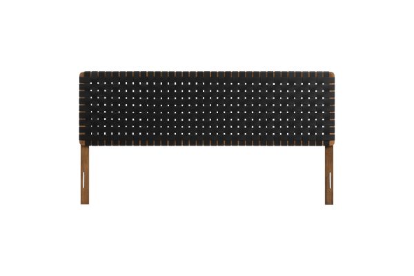Sparta Weave Vegan Leather King Headboard