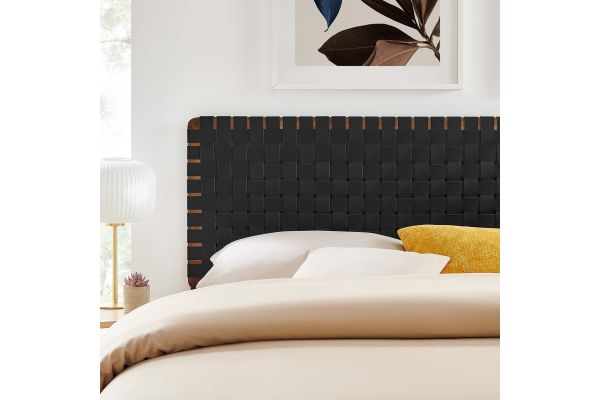 Sparta Weave Vegan Leather King Headboard