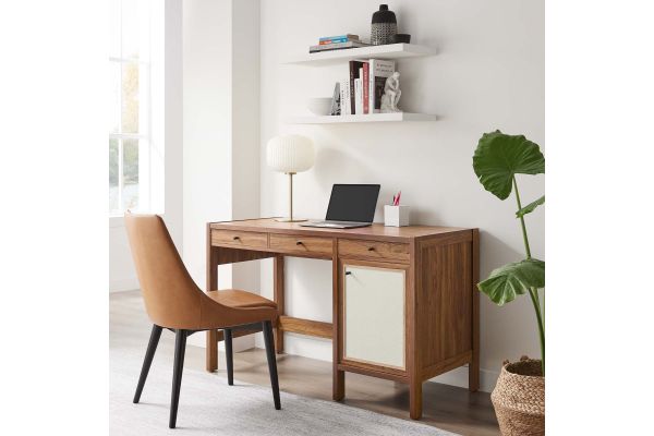 Capri 49" Wood Grain Office Desk