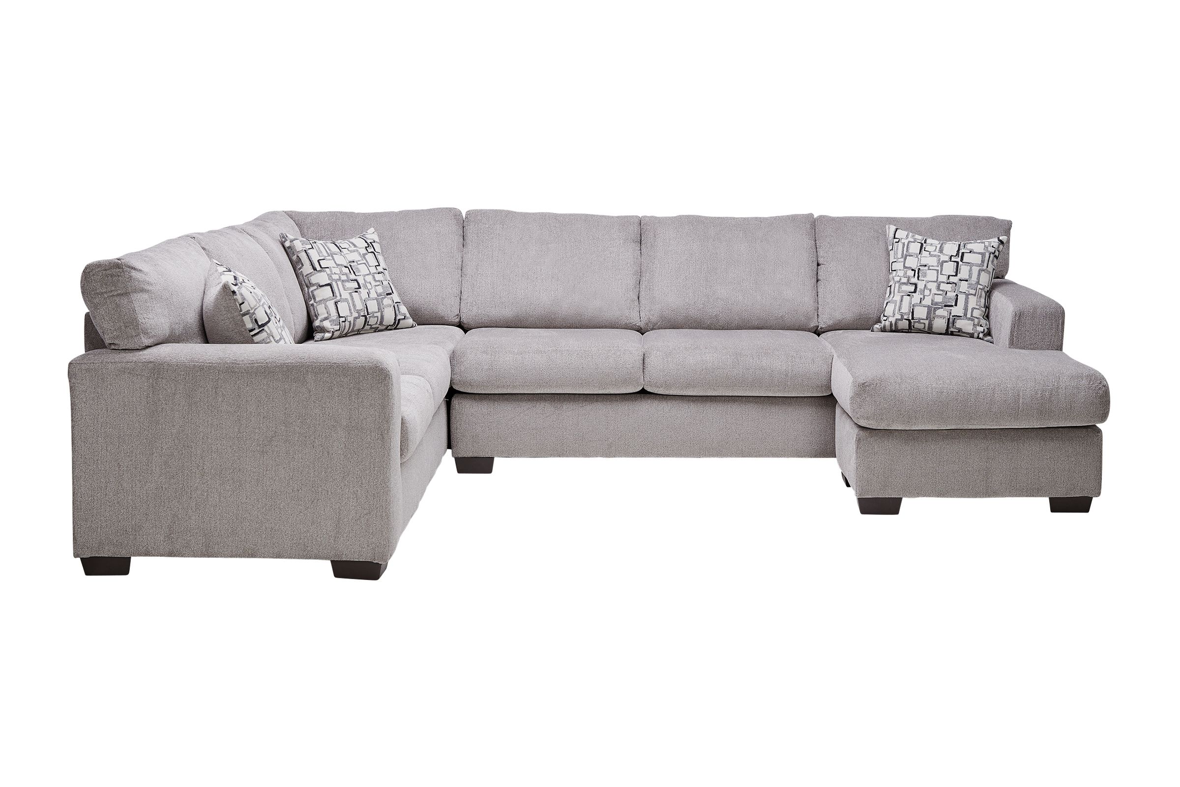 Presley Taupe 2-Piece Sectional with Right Arm Facing Chaise