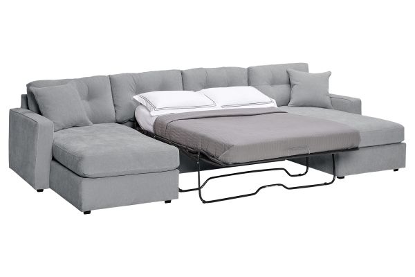 ModularOne Granite 3-Piece Sleeper Sofa with Dual Chaises