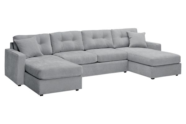 ModularOne Granite 3-Piece Sleeper Sofa with Dual Chaises