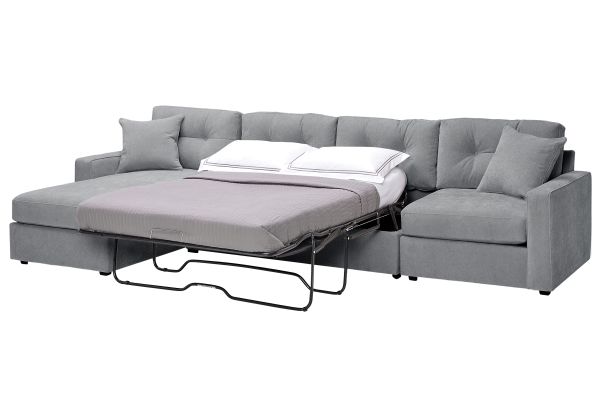 ModularOne Granite 3-Piece Sleeper Sofa with Left Arm Facing Chaise