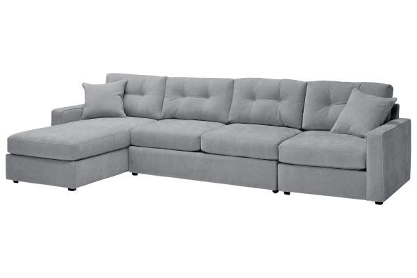 ModularOne Granite 3-Piece Sleeper Sofa with Left Arm Facing Chaise