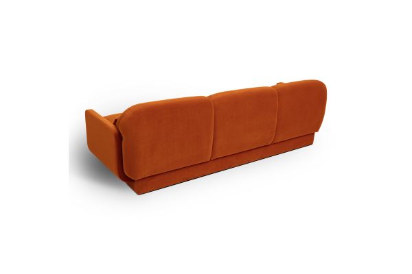 Azalea Rust Orange Velvet Sofa