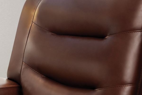 Cade Brown Leather Dual Power Recliner