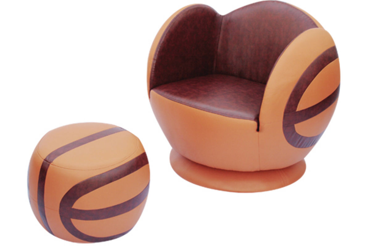 Basketball Chair & Ottoman at GardnerWhite