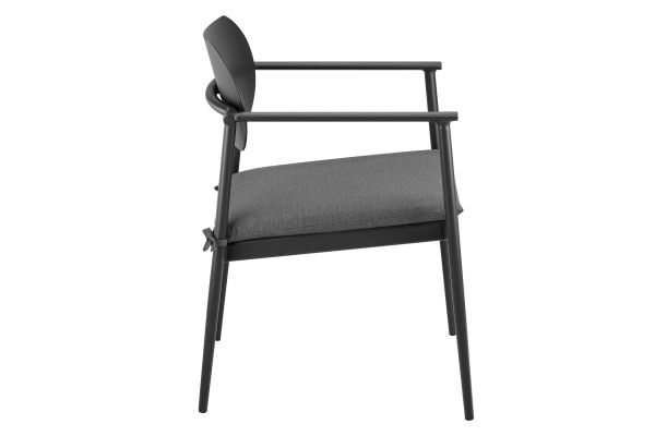 Aeris Stackable Outdoor Patio Aluminum Dining Armchair Set of 2