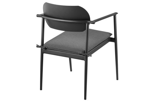 Aeris Stackable Outdoor Patio Aluminum Dining Armchair Set of 2