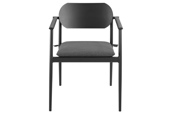 Aeris Stackable Outdoor Patio Aluminum Dining Armchair Set of 2
