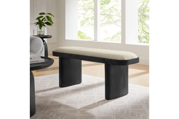 Iver 43" Upholstered Wood Accent Bench