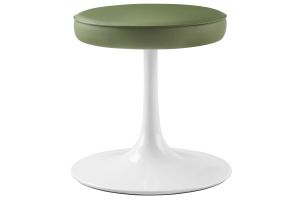 Lippa Vegan Leather Round Stool thumbnail