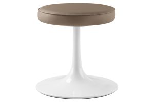 Lippa Vegan Leather Round Stool thumbnail