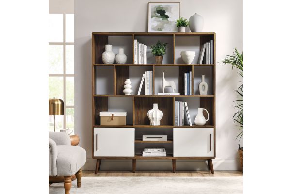 Transmit 59" Bookcase with Sliding Doors