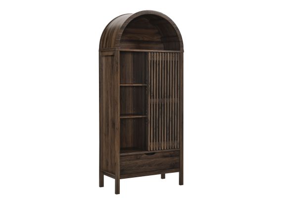 Vaughn 71" Arched Storage Display Cabinet