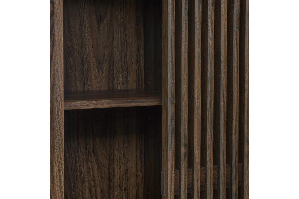 Vaughn 71" Arched Storage Display Cabinet
