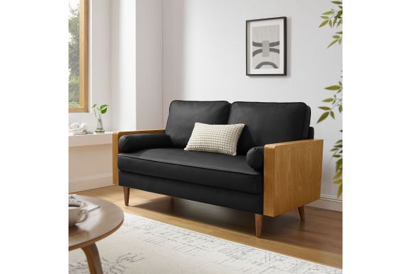 Kellan Vegan Leather Loveseat