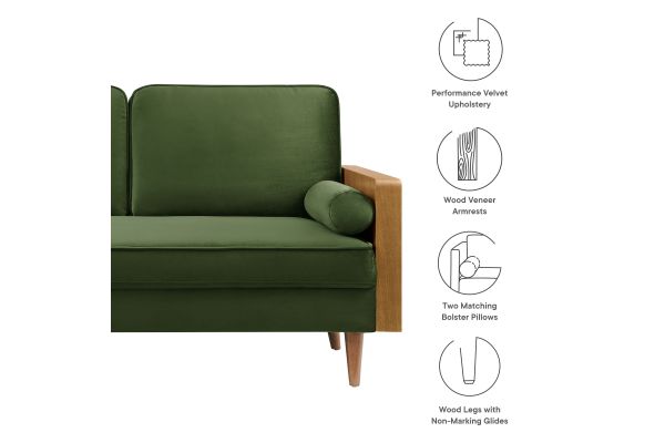 Kellan Performance Velvet Loveseat
