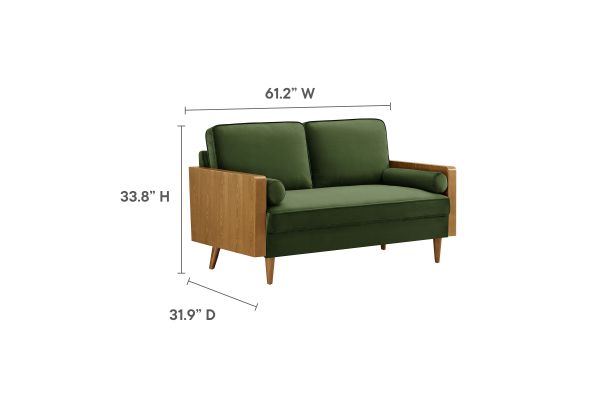 Kellan Performance Velvet Loveseat
