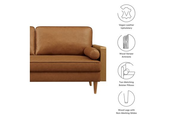 Kellan Vegan Leather Sofa