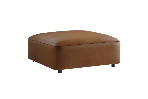 Auren Upholstered Vegan Leather Ottoman