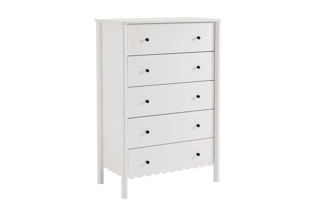 Emmeline Scalloped 5-Drawer Chest at Gardner-White