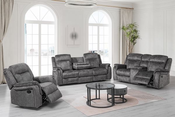Keaton Grey Reclining Sofa