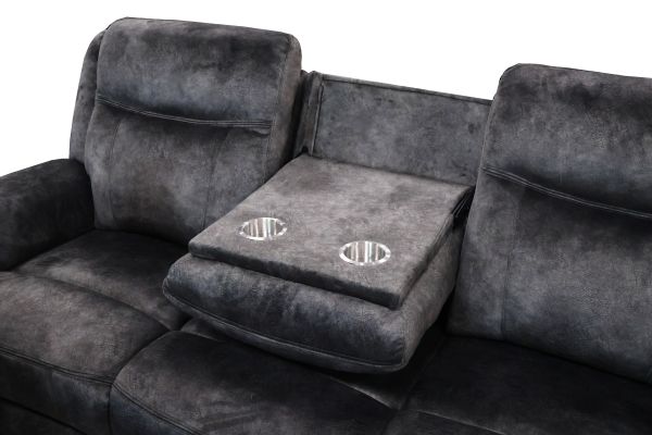 Keaton Grey Reclining Sofa