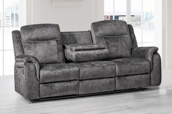 Keaton Grey Reclining Sofa