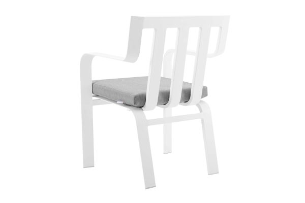 Baxley Stackable Outdoor Patio Aluminum Dining Armchair