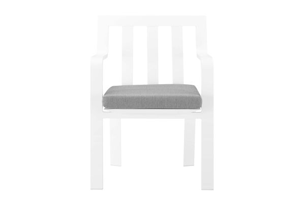 Baxley Stackable Outdoor Patio Aluminum Dining Armchair