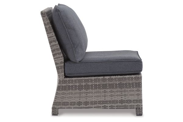 Salem Beach Armless Chair with Cushion
