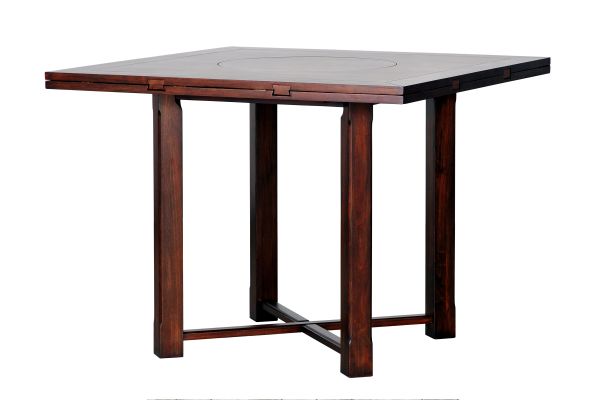 Mahogany Extendable Gathering Table + 4 Stools