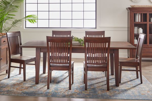 Mahogany Table + 6 Chairs 
