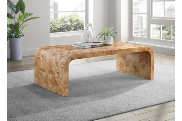 Cresthill Burl Wood Coffee Table