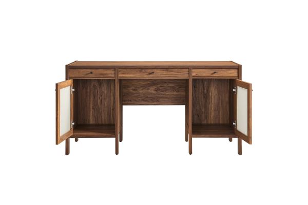 Capri 58" Wood Grain Office Desk