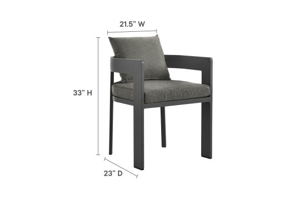 Tahoe Round Outdoor Patio Aluminum Dining Table