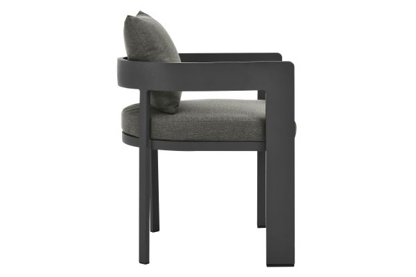Tahoe Round Outdoor Patio Aluminum Dining Table
