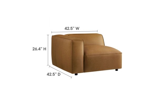 Auren 6-Piece Upholstered Vegan Leather Modular Sofa