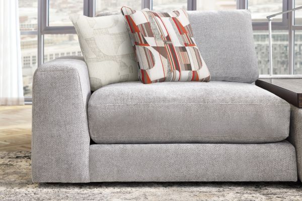 ModularThree Grey 3-Piece Console Loveseat