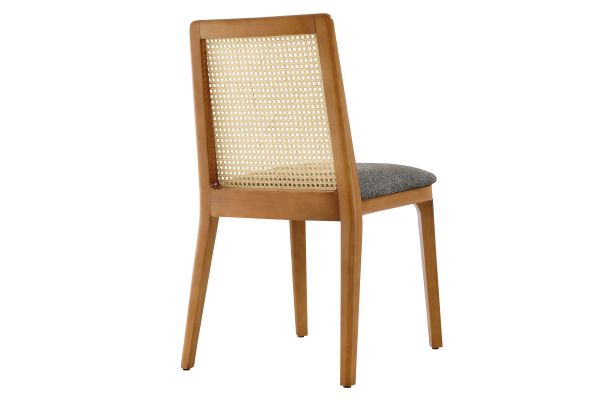 Monarch Wood and Rattan Dining Side Chair by Modway