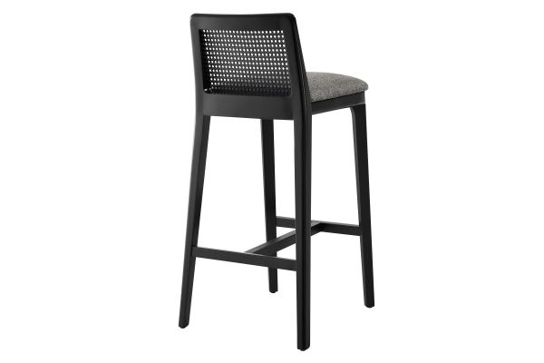 Monarch Wood and Rattan Bar Stool by Modway