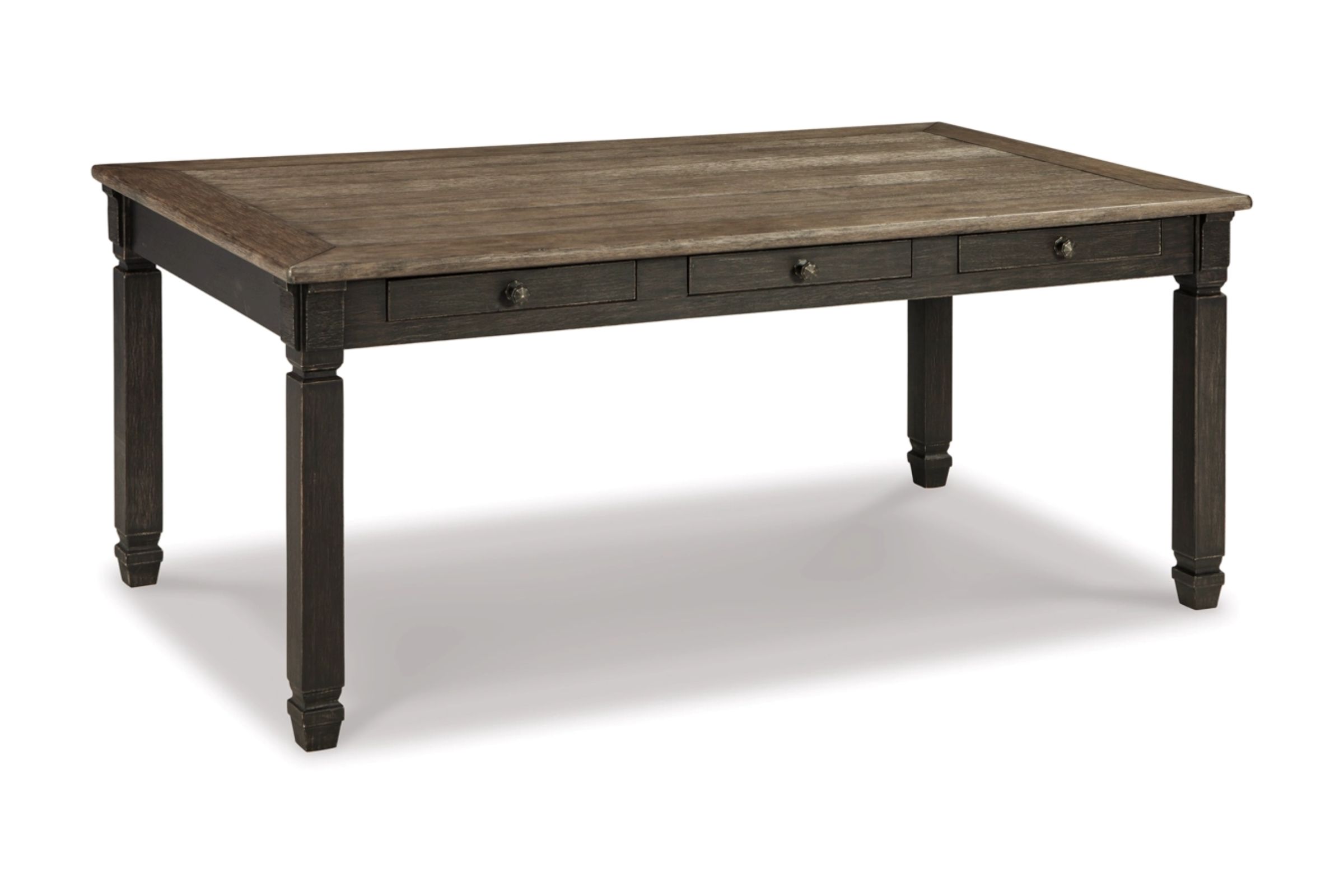 【cotton100】WANTKEY STG TABLE DECK2 Tyler Creek Dining Table with Storage Drawers at Gardner White