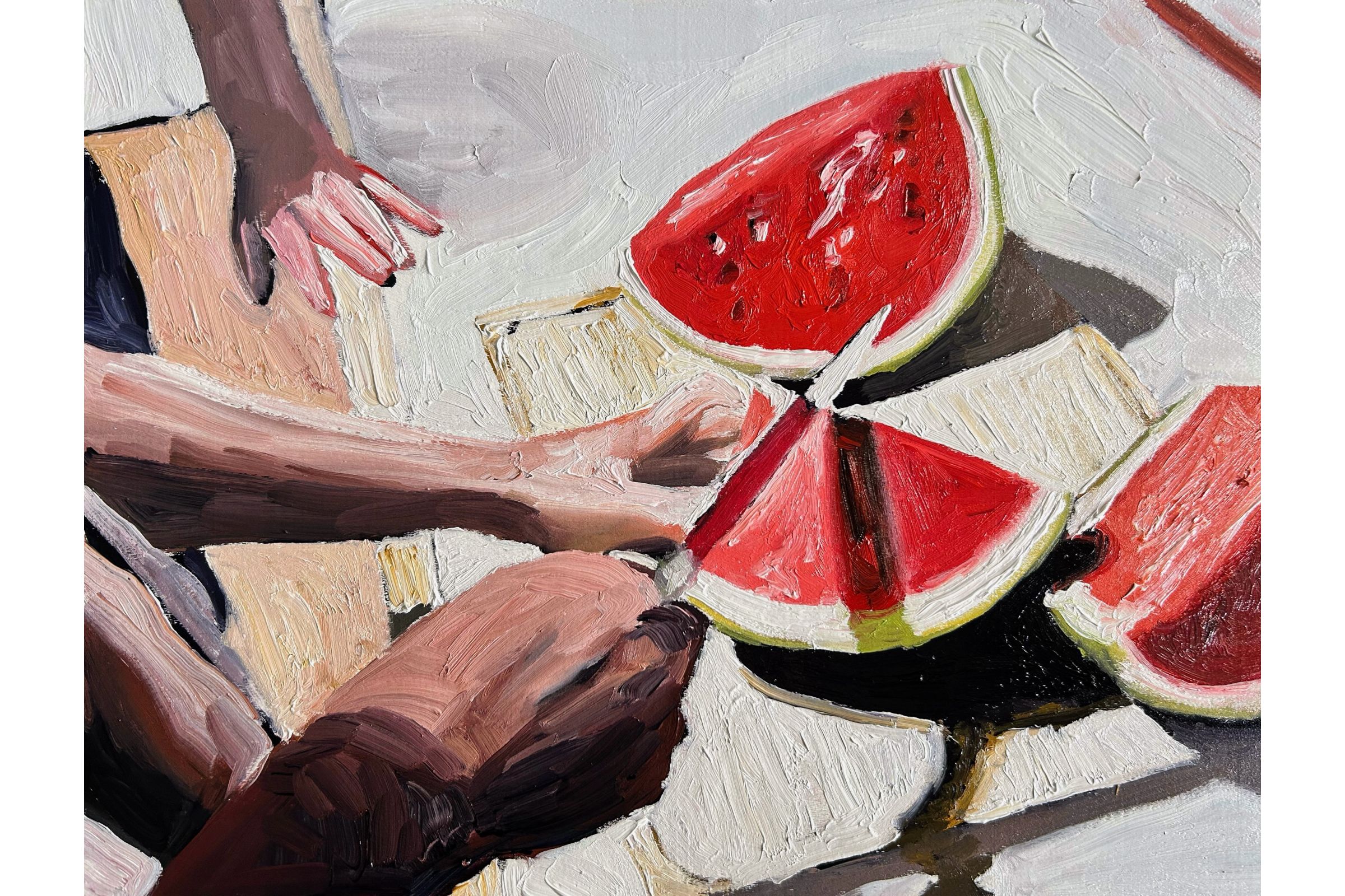 “Preparing Fruit on a Warm Evening” by Kaysi Grimes