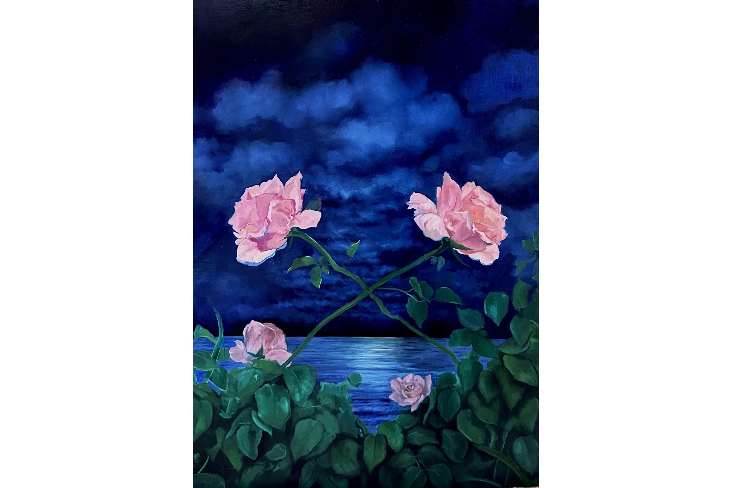 Roses on Lake Michigan by Marceline Mason