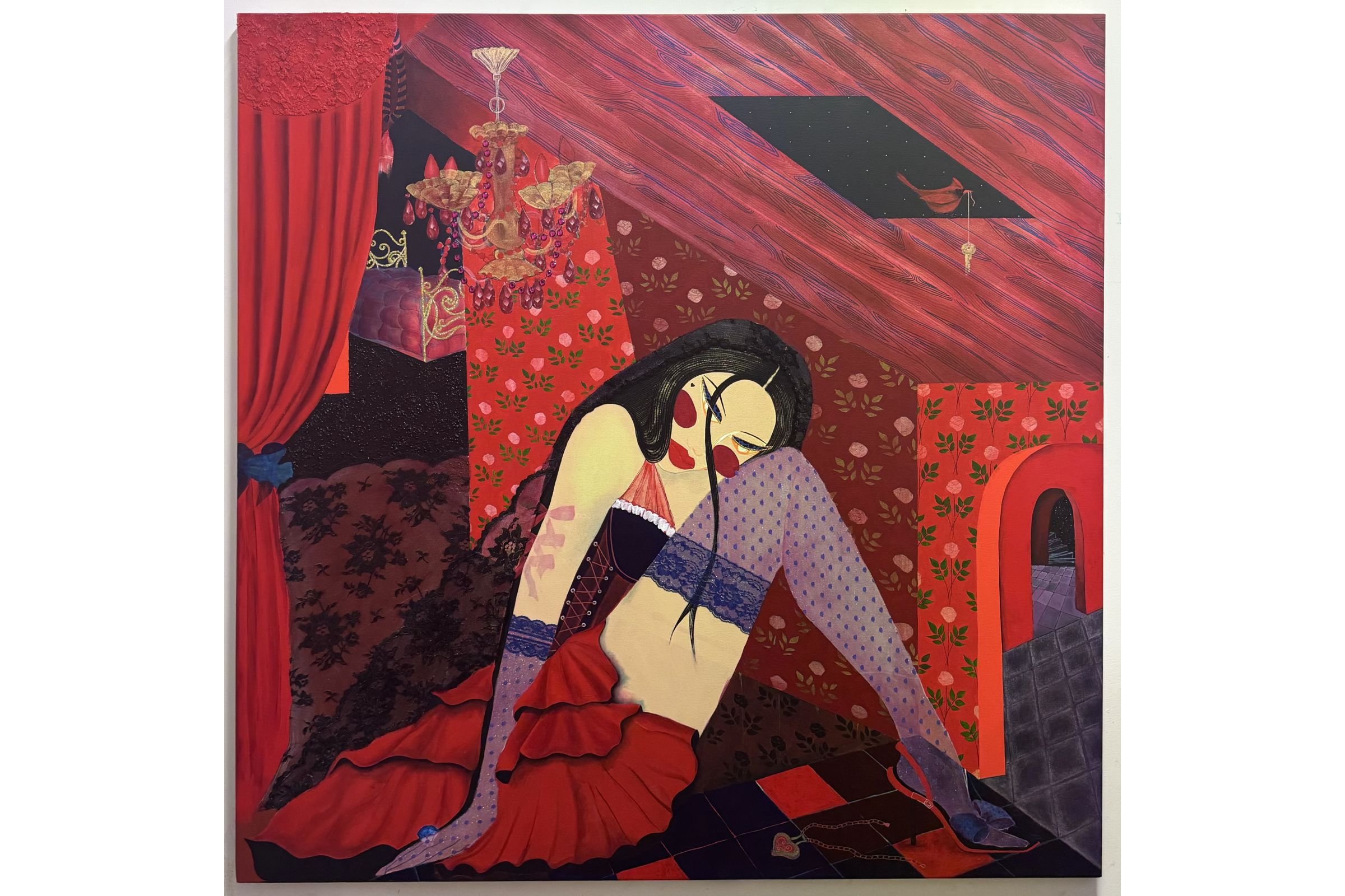 Woman in a Red Room by Milica Zekic