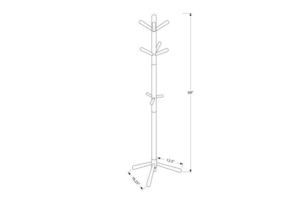 Monarch Specialties I 2004 - Nine Hook Coat Rack