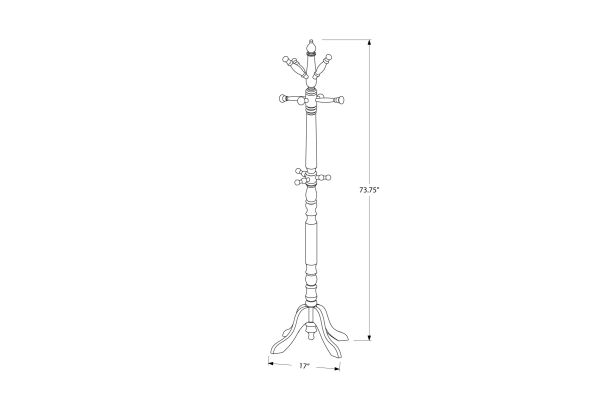 Monarch Specialties I 2011 - Eleven Hook Coat Rack